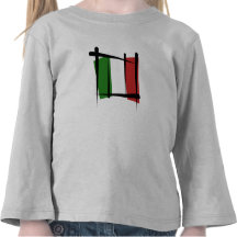 Italy Brush Flag Shirt