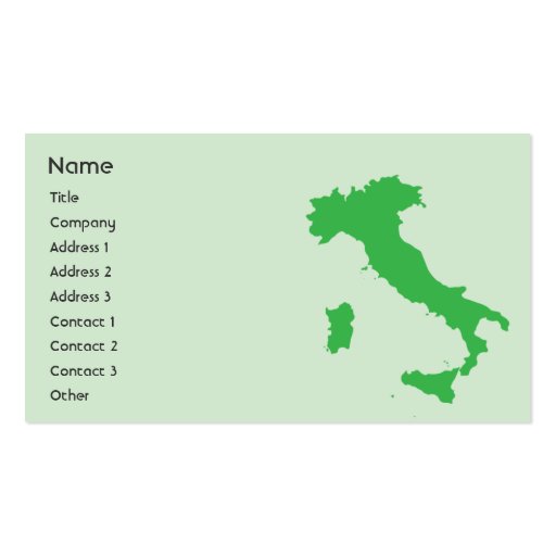 Italy - Business Business Cards