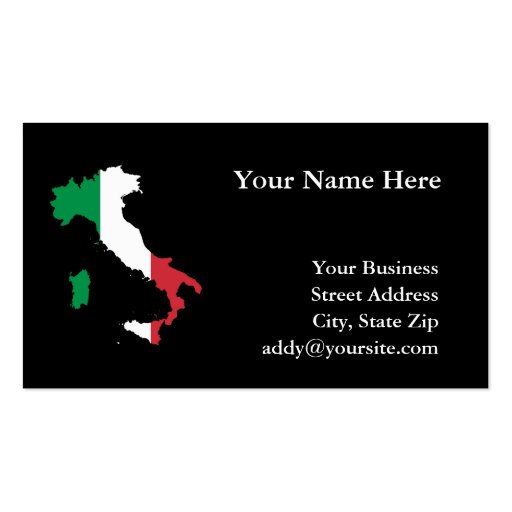 Italy Business Cards (front side)