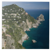 ITALY, Campania, (Bay of Naples), CAPRI: Ceramic Tile