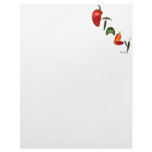 Italy Chili Peppers Customized Letterhead