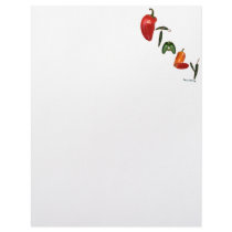 Italy Chili Peppers Customized Letterhead