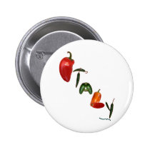 Italy Chili Peppers buttons