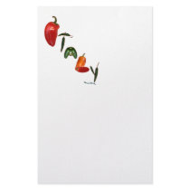 Italy Chili Peppers stationery