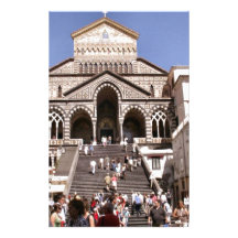 Italy, Church on the Amalfi coast Customized Stationery