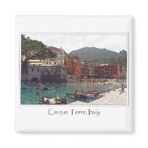 Italy Cinque Terre Vernazza Tourist Destination Magnet