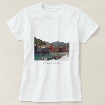 Italy Cinque Terre Vernazza Tourist Destination Tee Shirt