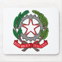 Italy Coat of Arms Mousepad by FlagTshirts Italy Coat of Arms Mousepad