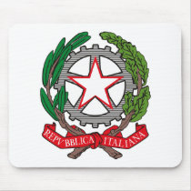 Italy Coat of Arms Mousepad by FlagTshirts Italy Coat of Arms Mousepad