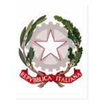 Italy coat of arms post card