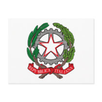 Italy Coat of Arms Postcard by FlagTshirts Italy Coat of Arms Postcard