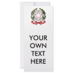 Italy Coat of Arms Rack Card Design