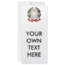 Italy Coat of Arms Rack Card Design