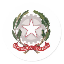 Italy coat of arms stickers