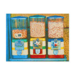 Italy Colorful 1950s Retro Nut Dispensers Post Cards