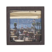 Italy, Como Province, Bellagio. Lakeside cafe. Premium Gift Boxes