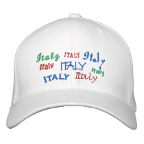italy embroidered hat
