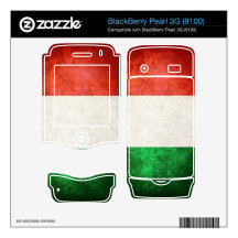 Italy Flag; BlackBerry Pearl 3G Skins