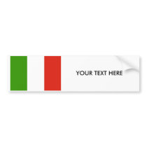 ITALY FLAG Bumper Sticker bumper stickers