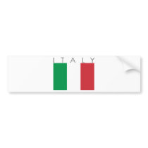 Italy Flag Bumper Sticker