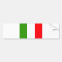 Italy Flag Bumper Stickers