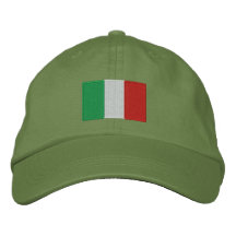 Italy flag embroidered adjustable hat embroidered hats
