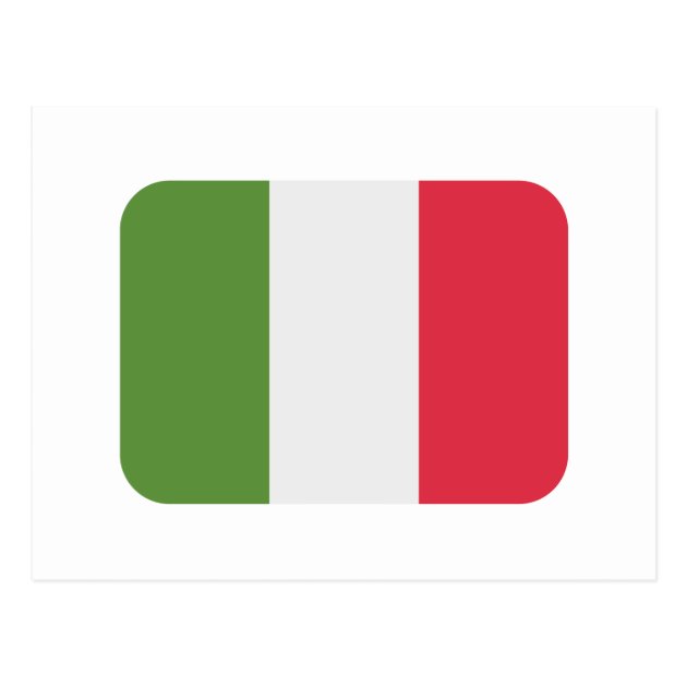 Italy Flag Emoji Twitter Postcard | Zazzle