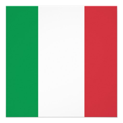 Italy Flag Invitation
