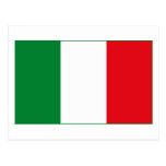 Italy Flag (light) Postcard