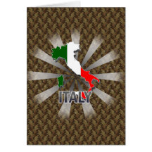 Italy Flag Map 2.0 Cards