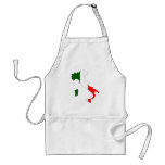 Italy flag map aprons