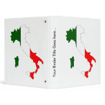 Italy Flag Map full size binders