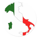 Italy flag map