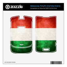 Italy Flag; Motorola RAZR Skins