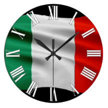 ITALY Flag Proud Patriotic Wall Clock