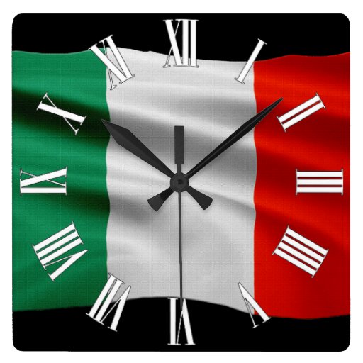ITALY Flag Proud Patriotic Wall Clock