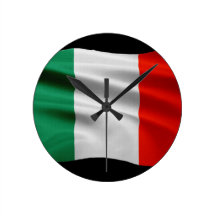 ITALY Flag Proud Patriotic Wall Clock