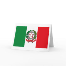 Italy Flag w COA Greeting Card by FlagTshirts Italy Flag w COA Greeting Card