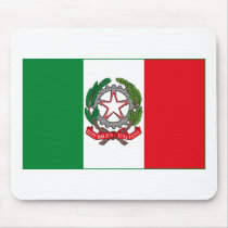 Italy Flag w COA (light) Mousepad by FlagTshirts Italy Flag w COA (light) Mousepad