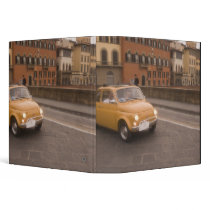 Italy, Florence. Fiat 800 Rally crosses Arno Vinyl Binders
