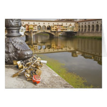 Italy, Florence, Love Locks and Reflections in Cards