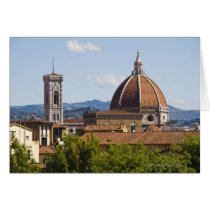 Italy, Florence, View of Florence Cathedral Cards