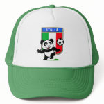 This adorable little panda is too cute! He's featured in front of a large flag from Italy and ready to play football and score some goals. This cute design is perfect for football players and soccer fans.