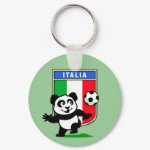 This adorable little panda is too cute! He's featured in front of a large flag from Italy and ready to play football and score some goals. This cute design is perfect for football players and soccer fans.