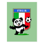Italy Football Panda Post Cards