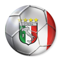 Italy Forza Azzurri Calcio Soccer Ball flag magnets