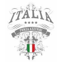 ITALY - Forza Azzurri t-shirts by rudetackle ITALY - Forza Azzurri t-shirts