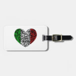 Italy Heart Bag Tag