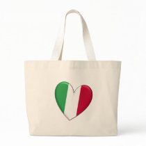 Italy Heart Flag Bag
