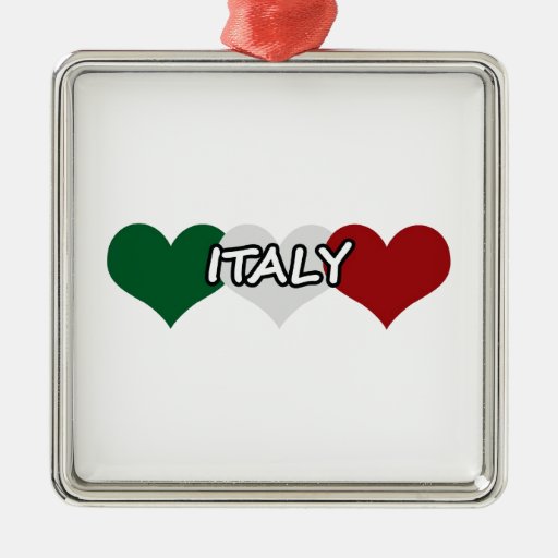Italy Heart Ornaments